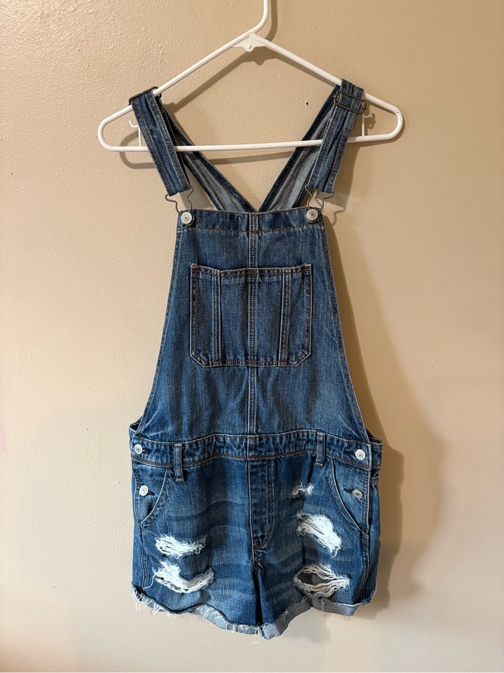 American Eagle Tom Girl Shortalls women’s size Medium